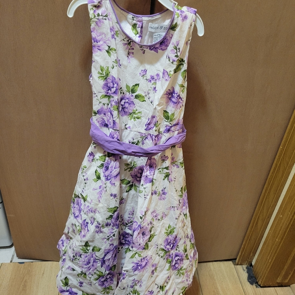 Floral Purple Kids Dress